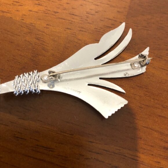 Vintage Silver Tone Germany Brooch Pin. - Picture 5 of 9